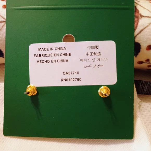 Kate Spade Chihuahua Enamel Earrings - Picture 3 of 3